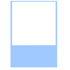 Blue blank photo frame polaroid