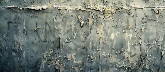 Obraz premium Wall with a textured worn appearance suitable for displaying images with space for text. with copy space image. Place for adding text or design