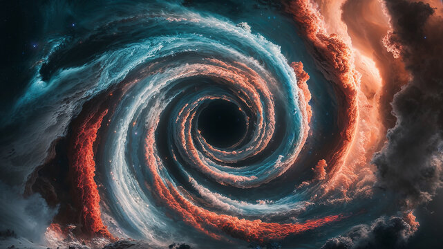 High-resolution image of a spiral galaxy vortex with vibrant stars and nebulae, highlighting the beauty and phenomena of the universe