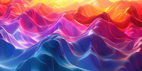 Obraz premium Abstract Mountain Landscape