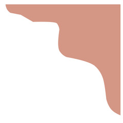 Separators shapes and frame for website. Wave and triangular dividers for Top or Bottom Page. Frame of header