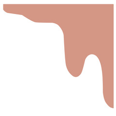 Separators shapes and frame for website. Wave and triangular dividers for Top or Bottom Page. Frame of header