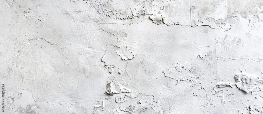Leinwandbilder Background featuring a smooth white painted concrete wall texture with space for adding images. with copy space image. Place for adding text or design