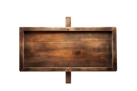 A Weathered Wooden Signpost Beckons Travelers on a Dusty Road on a White or Clear Surface PNG Transparent Background
