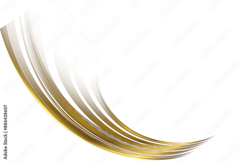 Poster abstract shiny color gold wave design element. flow golden wavy lines
