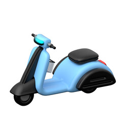 3d render of a scooter