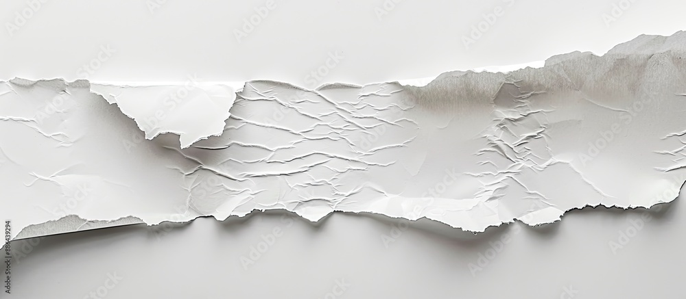 Poster torn white paper with copy space image
