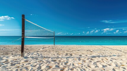 Beach volleyball court in volleyball competition