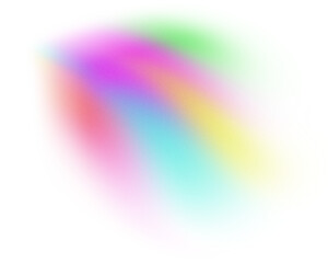Rainbow colors Blur gradient shape