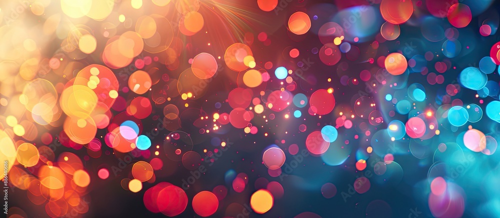 Aufkleber Bokeh creating an abstract background with copy space image