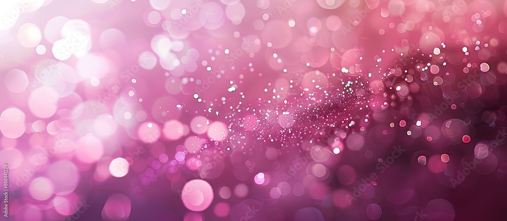 Fototapete soft pink abstract background with a gentle glow of bokeh effect around a central copy space image
