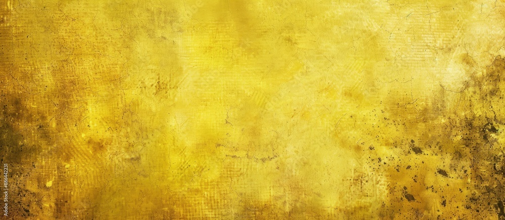Poster textured yellow grunge backdrop with copy space image