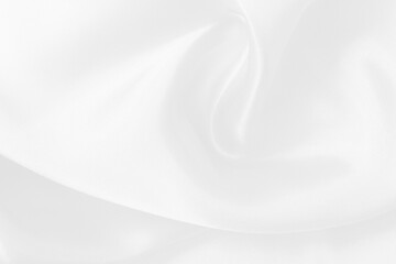 White fabric texture background, detail of silk or linen pattern.