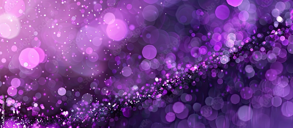Aufkleber Background featuring abstract purple bokeh lights with copy space image
