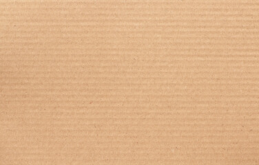 Cardboard sheet texture background, detail of recycle brown paper box pattern.