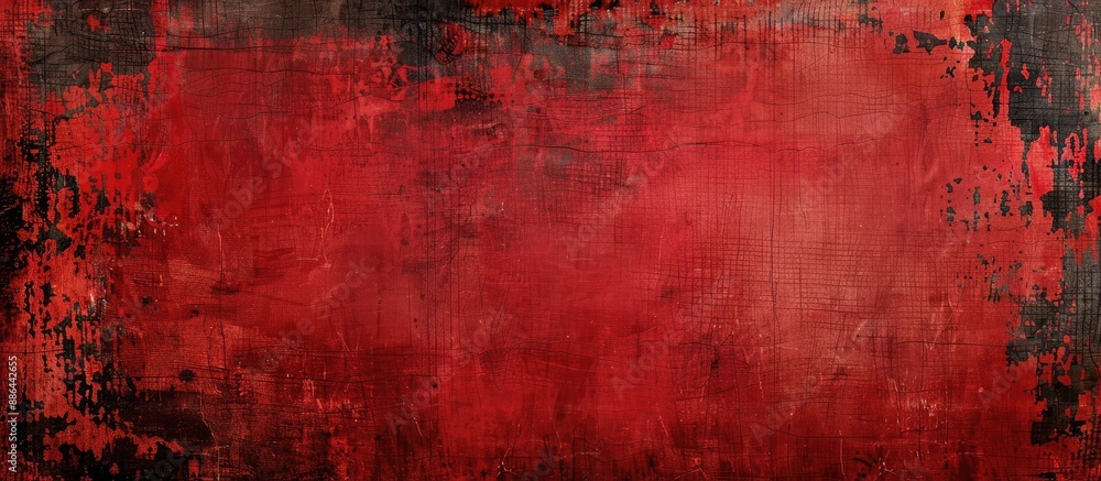 Poster grunge texture with a red hue suitable for a copy space image