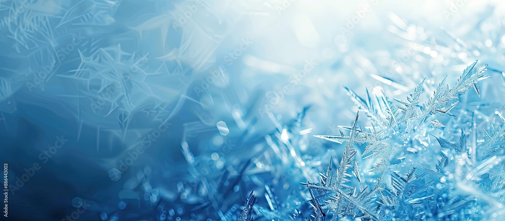 Aufkleber abstract winter background with an icy see through surface suitable for banners featuring copy space