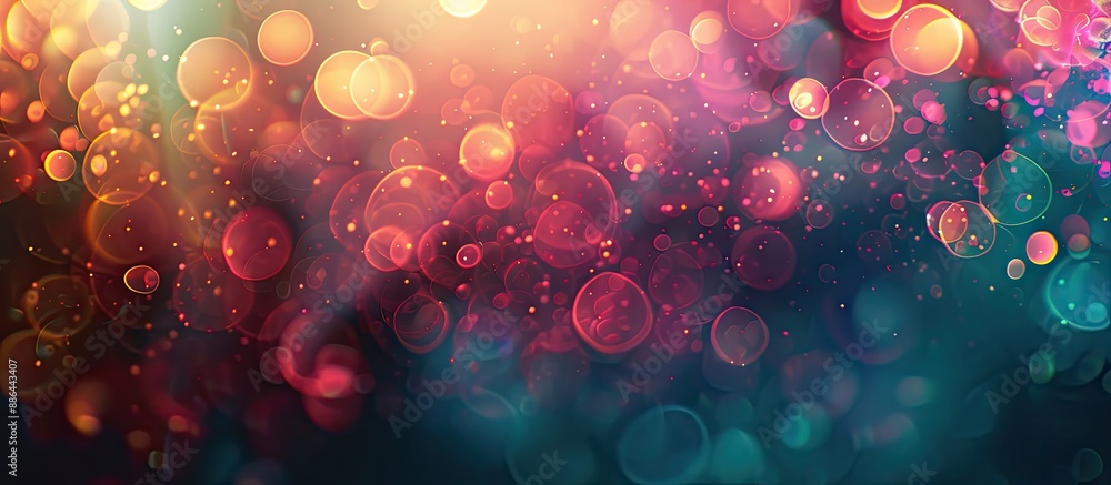 Aufkleber Bokeh background with abstract texture creating a soft glowing effect perfect as a copy space image