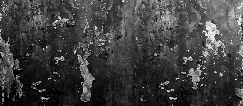 Poster vintage style wall design with an abstract grunge texture in shades of black and gray suitable as a 
