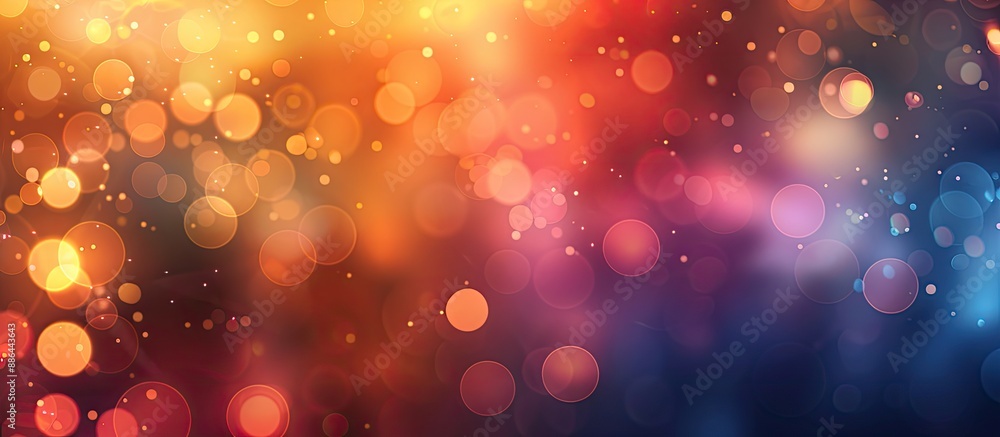 Poster Blurred background with bokeh effect in copy space image
