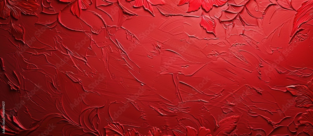 Poster texture pattern of red color serves as an abstract background with copy space image for various uses
