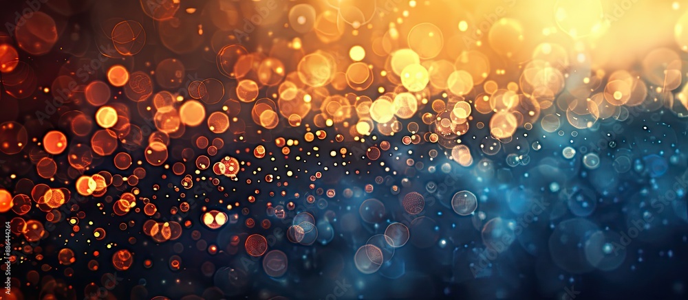 Poster background with bokeh light and abstract textured design with copy space image