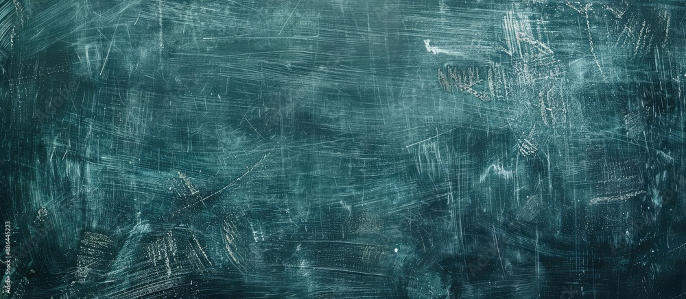 Poster empty slate background with chalk erased on blackboard ideal copy space image