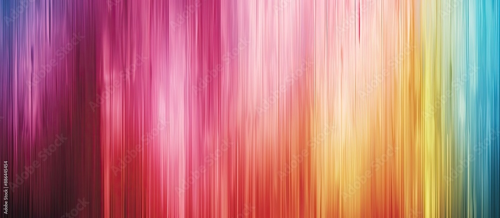 Leinwandbilder Colorful lines create a light abstract gradient motion in this textured wallpaper with a blurred background ideal for projects needing copy space image