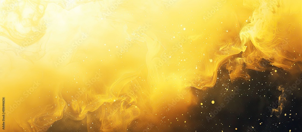 Fototapete gradient abstract art background features light yellow and black colors with copy space image