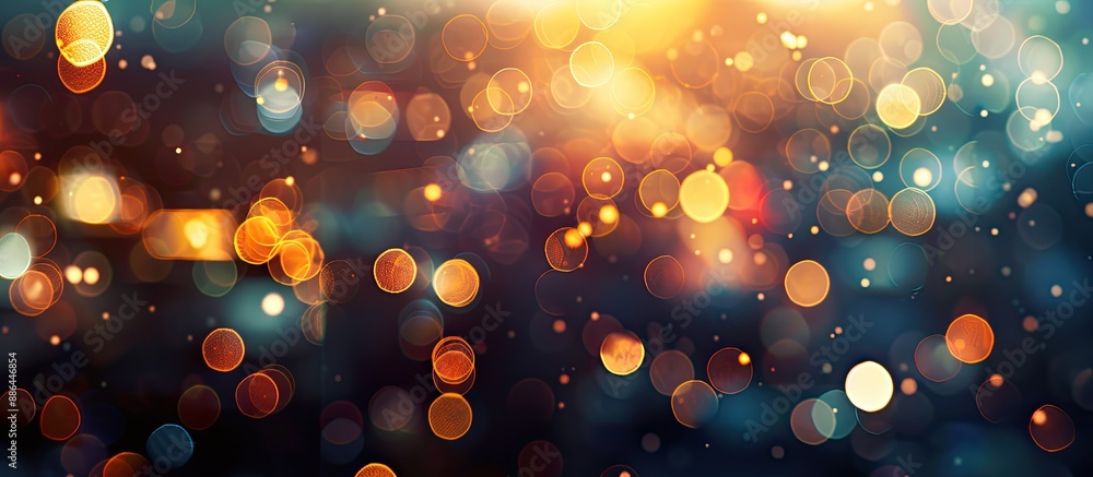 Fototapete blurry background with bokeh effect perfect for a copy space image