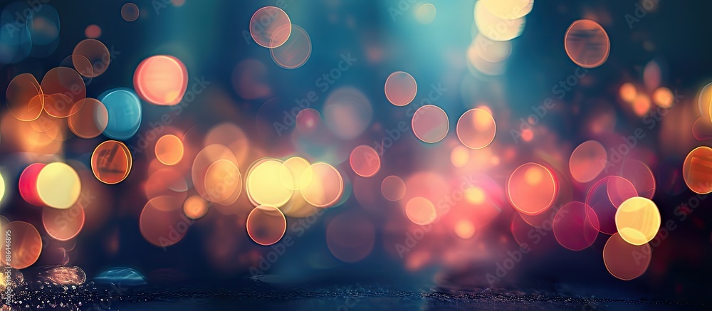 Poster blurry background with bokeh effect perfect for a copy space image