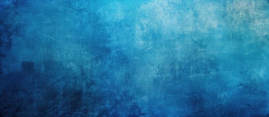 Fototapeta premium Grunge background with a blue canvas texture providing copy space image