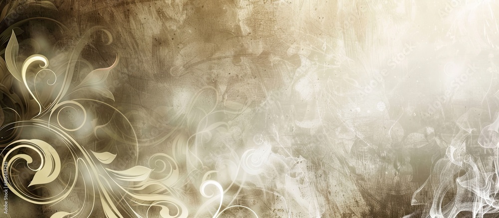 Fototapete elegant abstract backdrop with swirls and copy space image