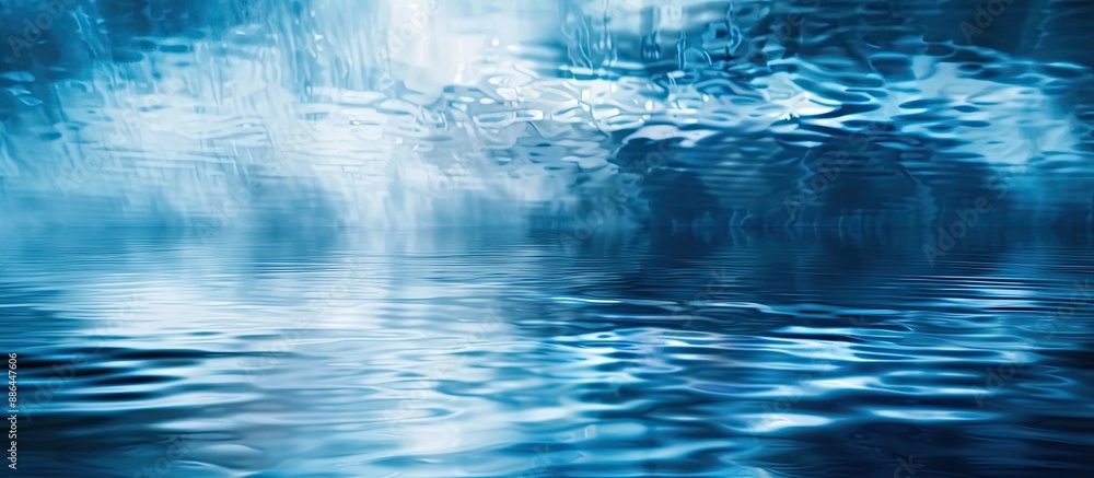 Poster blurred blue abstract canvas background with copy space image
