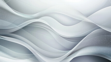 Obraz premium Abstract Grey Background Poster With Dynamic Waves 