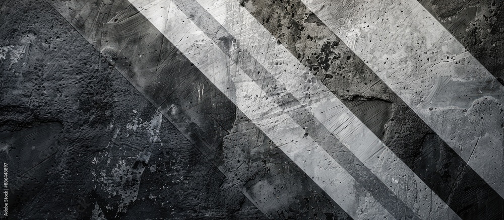 Poster Gray lines on abstract texture in a copy space image