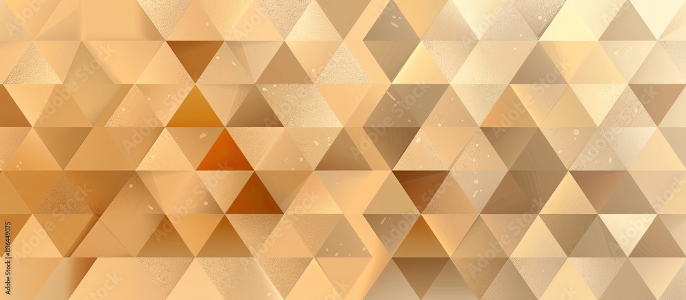 Fototapete A geometric background in beige and brown tones with space for adding images. with copy space image. Place for adding text or design
