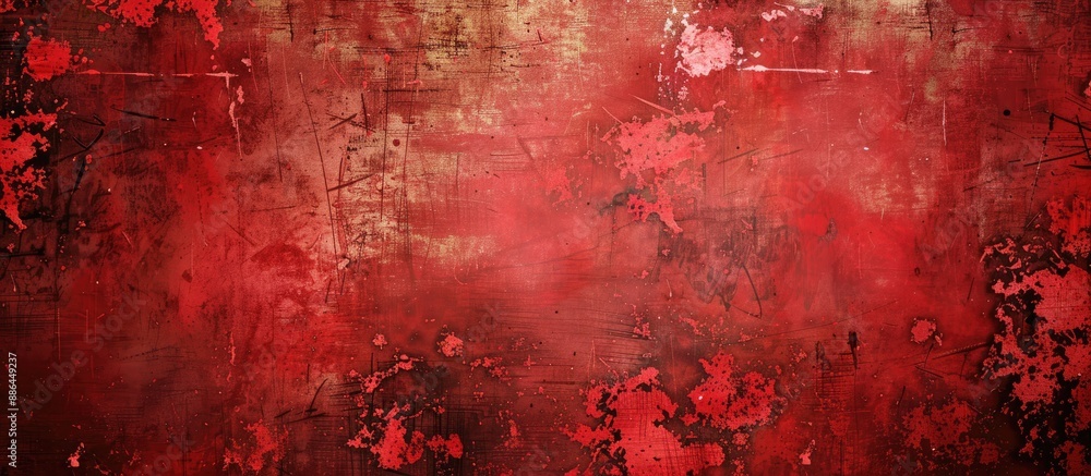 Aufkleber grunge texture with a red hue suitable for a copy space image