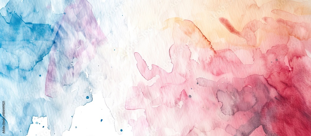 Poster watercolor paper with a white background provides a perfect copy space image