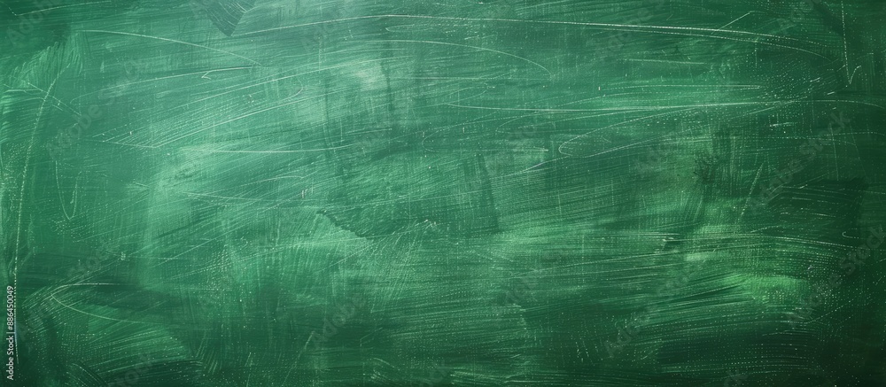Poster Green chalkboard serving as a backdrop for school study with ample copy space image