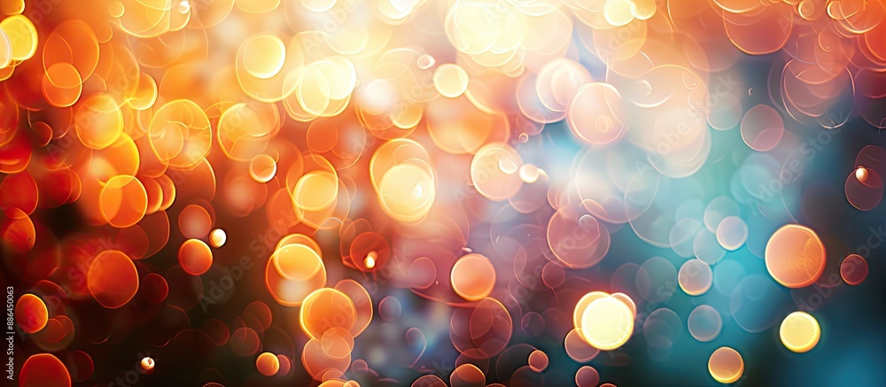Leinwandbilder Bokeh lights with a background suitable for adding text or elements within the image. with copy space image. Place for adding text or design