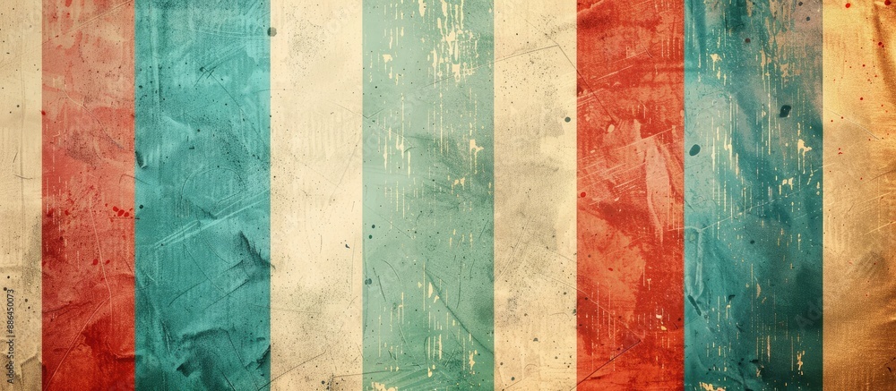 Poster Abstract grunge retro paper texture with strips background perfect for your design with copy space image