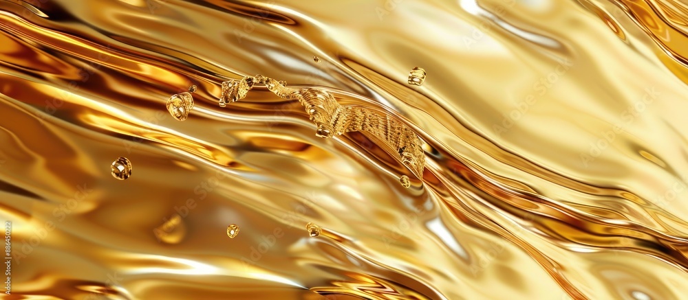 Fototapete Abstract gold wallpaper with a shiny texture suitable as a background for images. with copy space image. Place for adding text or design