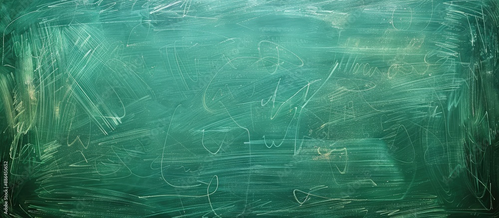 Aufkleber green chalkboard serving as a backdrop for school study with ample copy space image