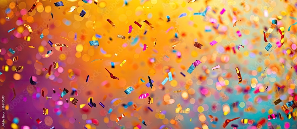 Poster Vibrant backdrop perfect for parties or carnivals with ample copy space image available