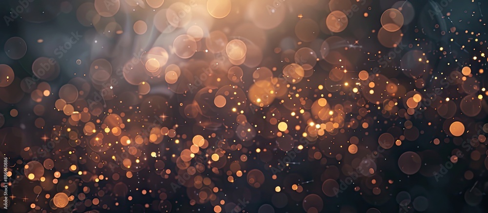 Aufkleber An elegant abstract background featuring bokeh lights stars and ample copy space image