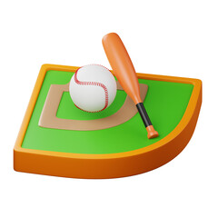 Base Ball 3D Illustration