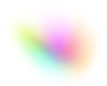 Colorful gradient shape blur. Blur Gradient Shape transparent PNG shape gradient Shining circle holographic blurred shape rainbow colors. Abstract design elements
