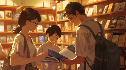 A Family’s Journey: Exploring the Campus Bookstore