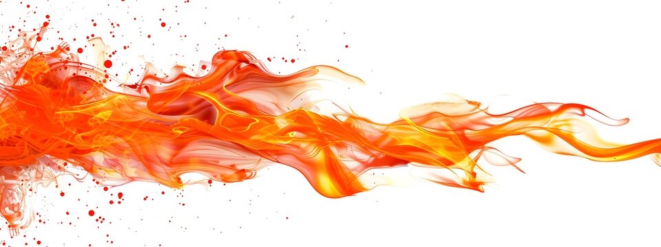 Flame Of Fire Isolated On White Background, Png Clipart